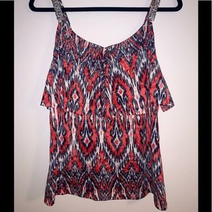 Red & Blue Jeweled Tanktop